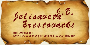Jelisaveta Brestovački vizit kartica